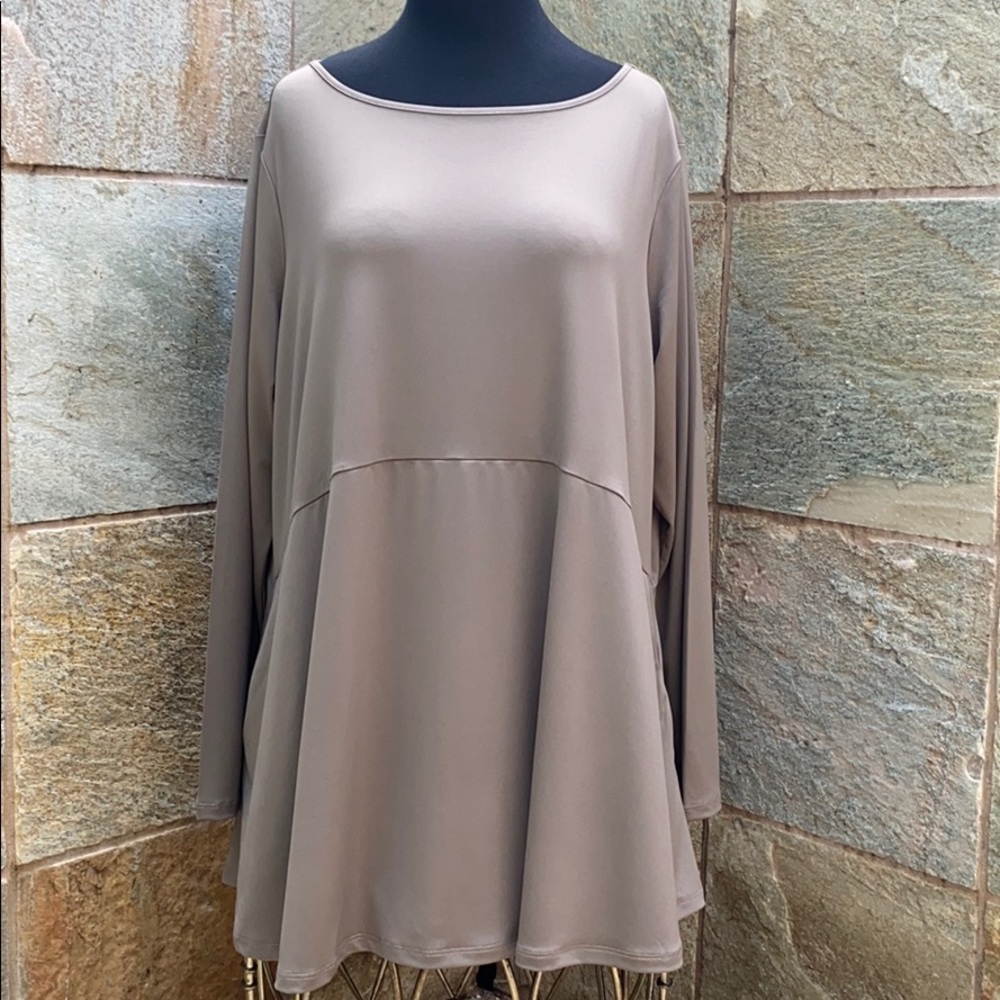 Joan Rivers Yolked High-Low Blouse